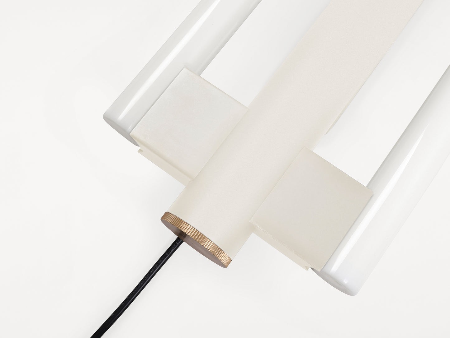 Eiffel Wall Lamp Double by Frama - Cream Powder Coated Steel 