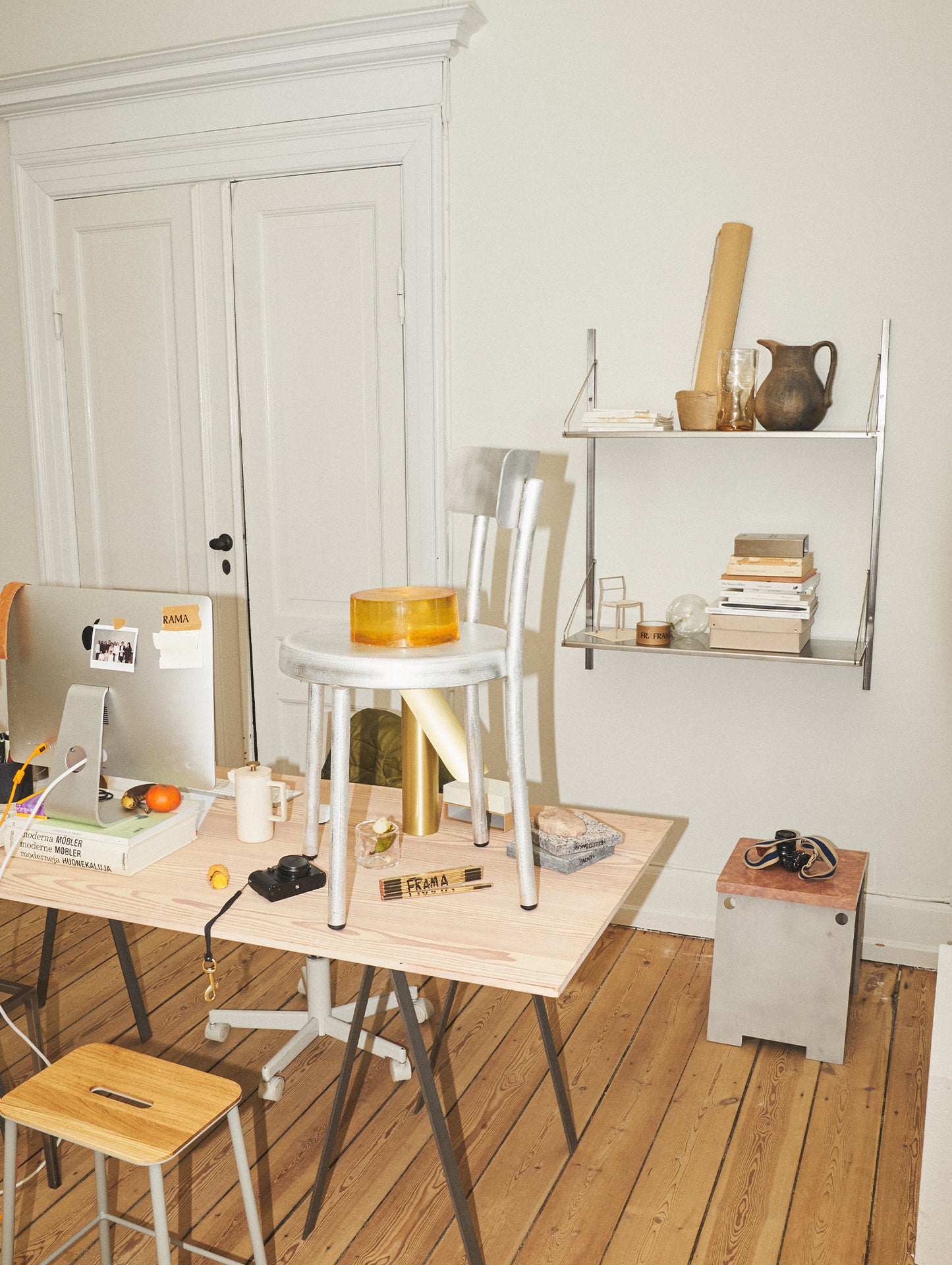 Shelf Library Stainless Steel by Frama