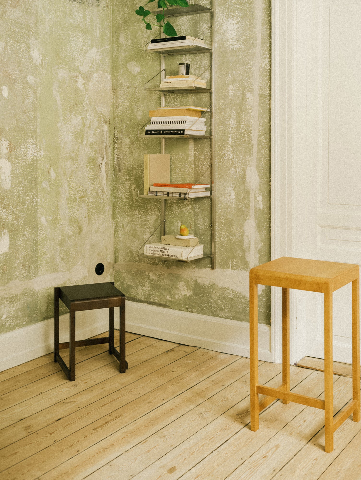 Low Stool 01 by Frama - Ash Black  Oiled Birch Wood