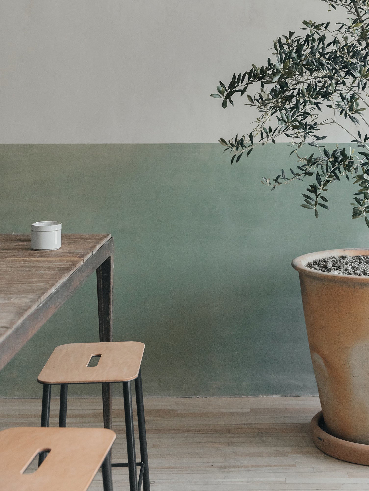 Adam Stool Leather by Frama