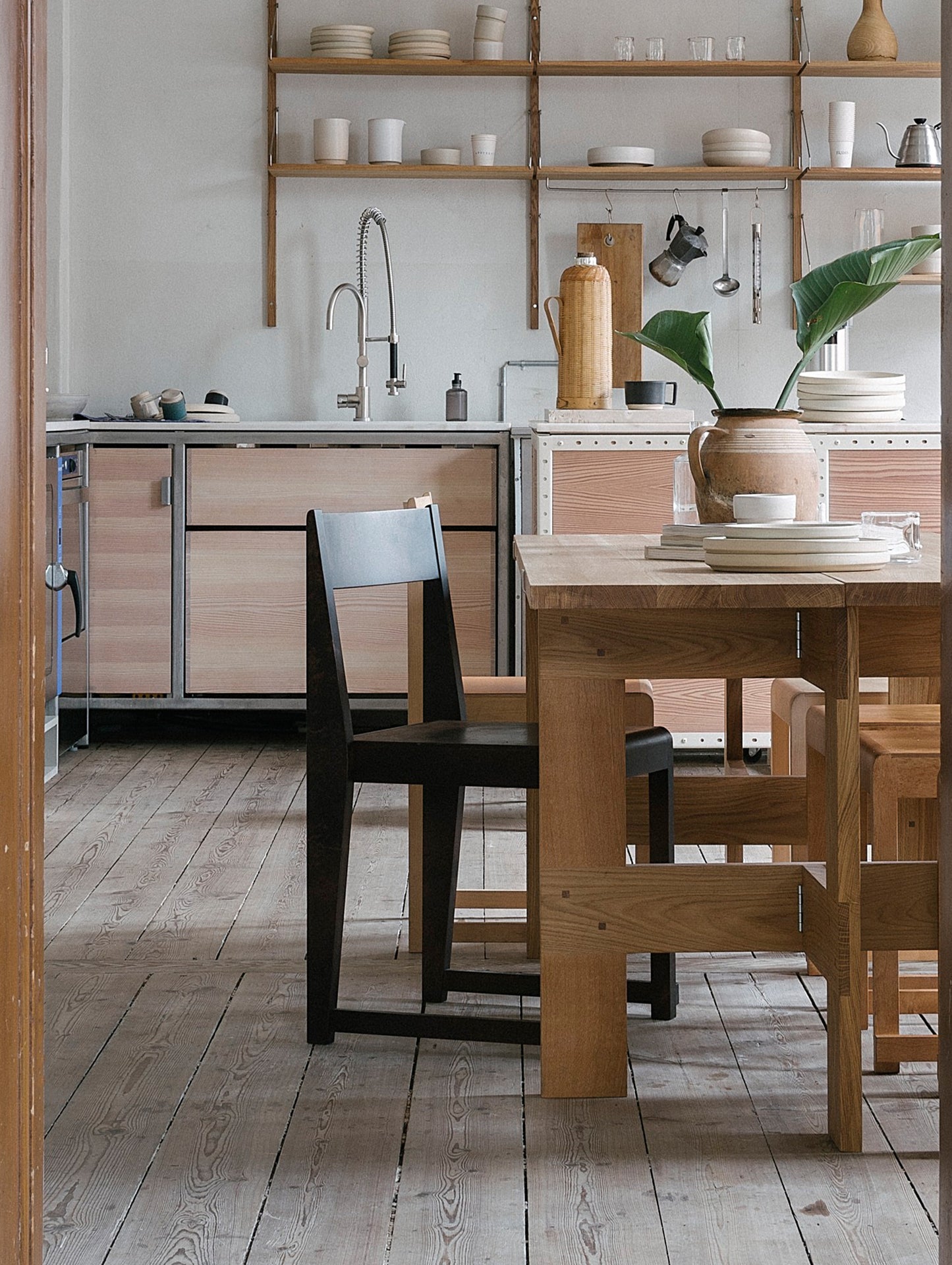 Chair 01 by Frama - Ash Black Oiled Solid Birch