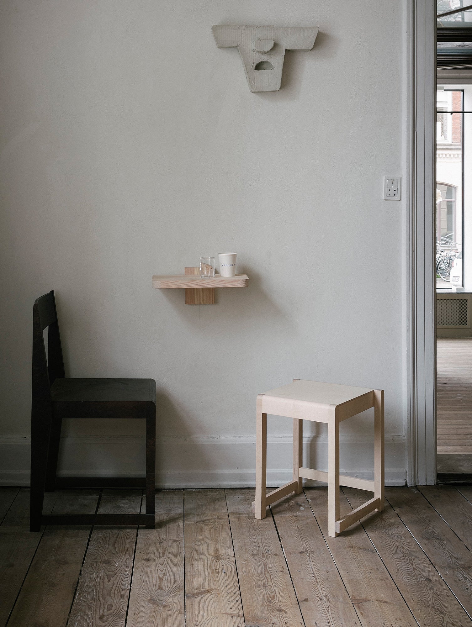 Low Stool 01 by Frama - Oiled Birch Wood