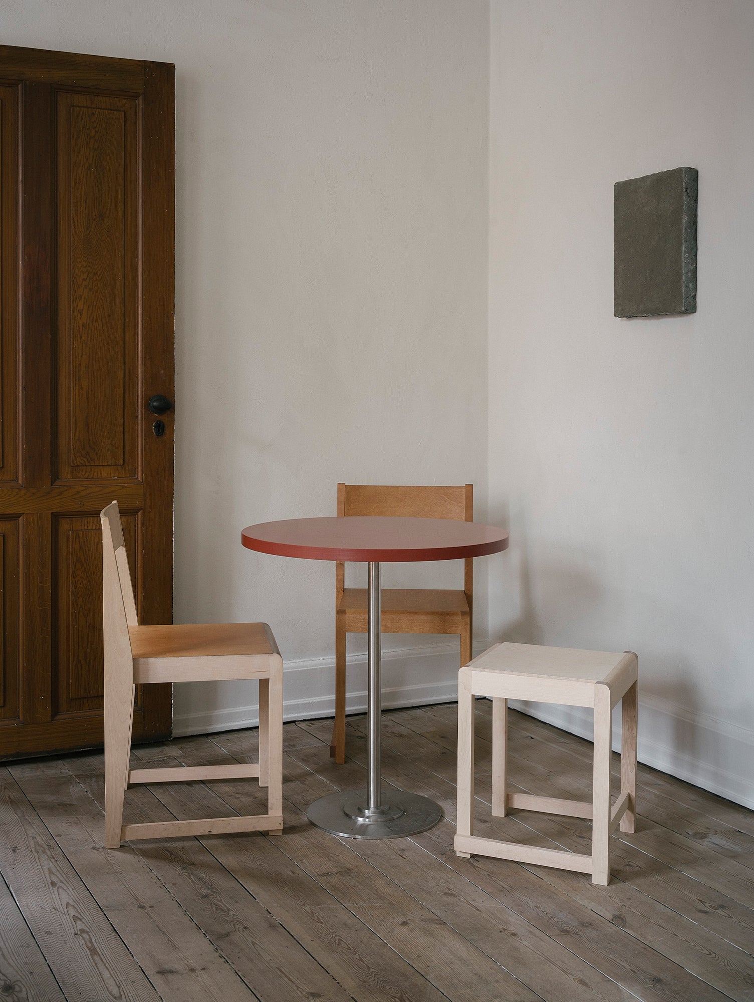 Low Stool 01 by Frama - Oiled Birch Wood