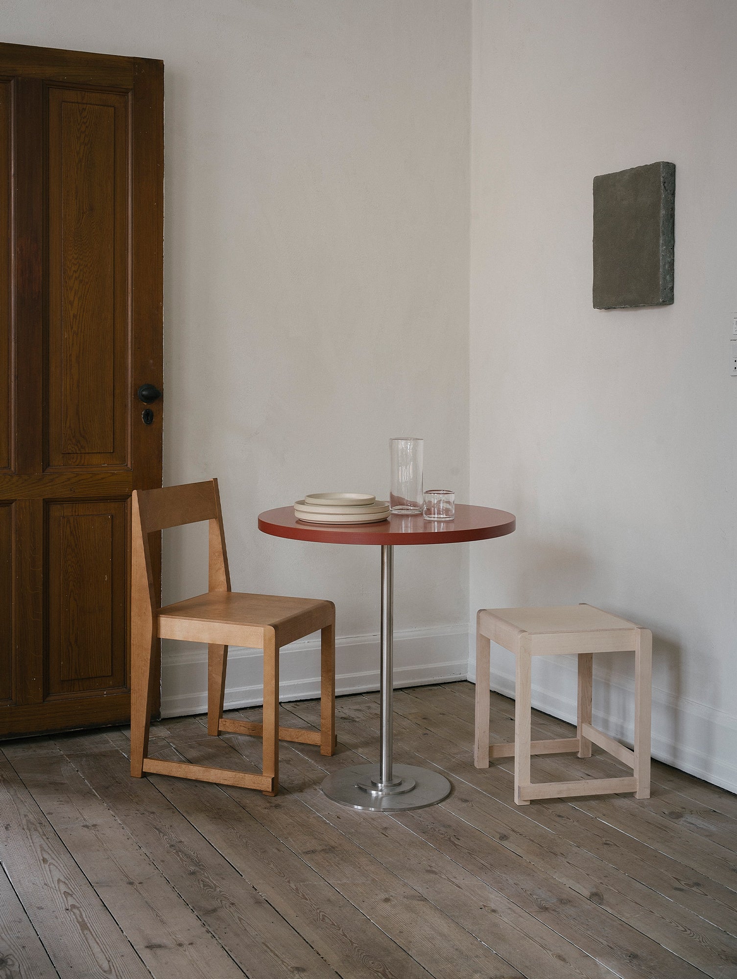 Low Stool 01 by Frama - Oiled Birch Wood