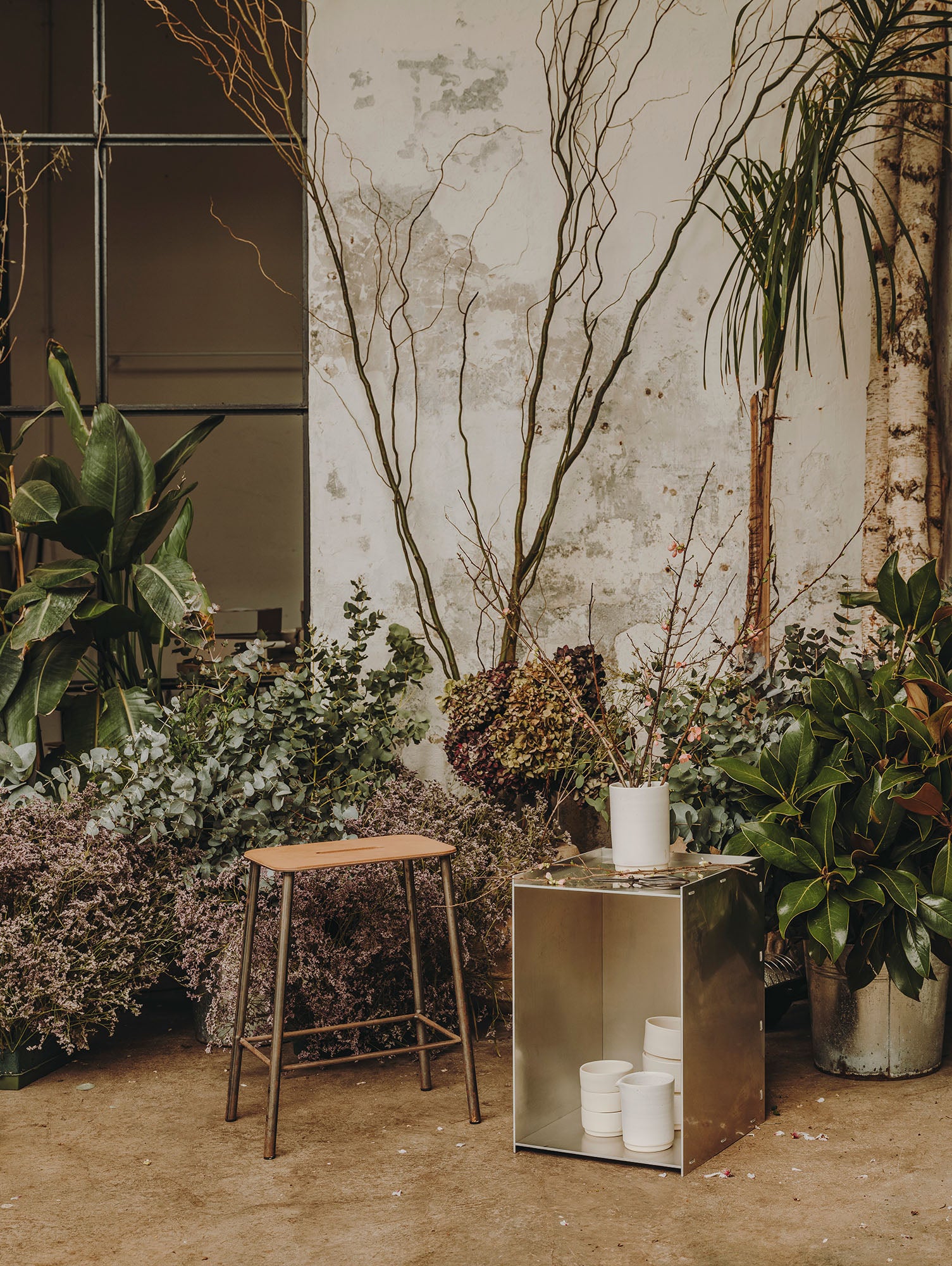 Adam Stool Leather by Frama