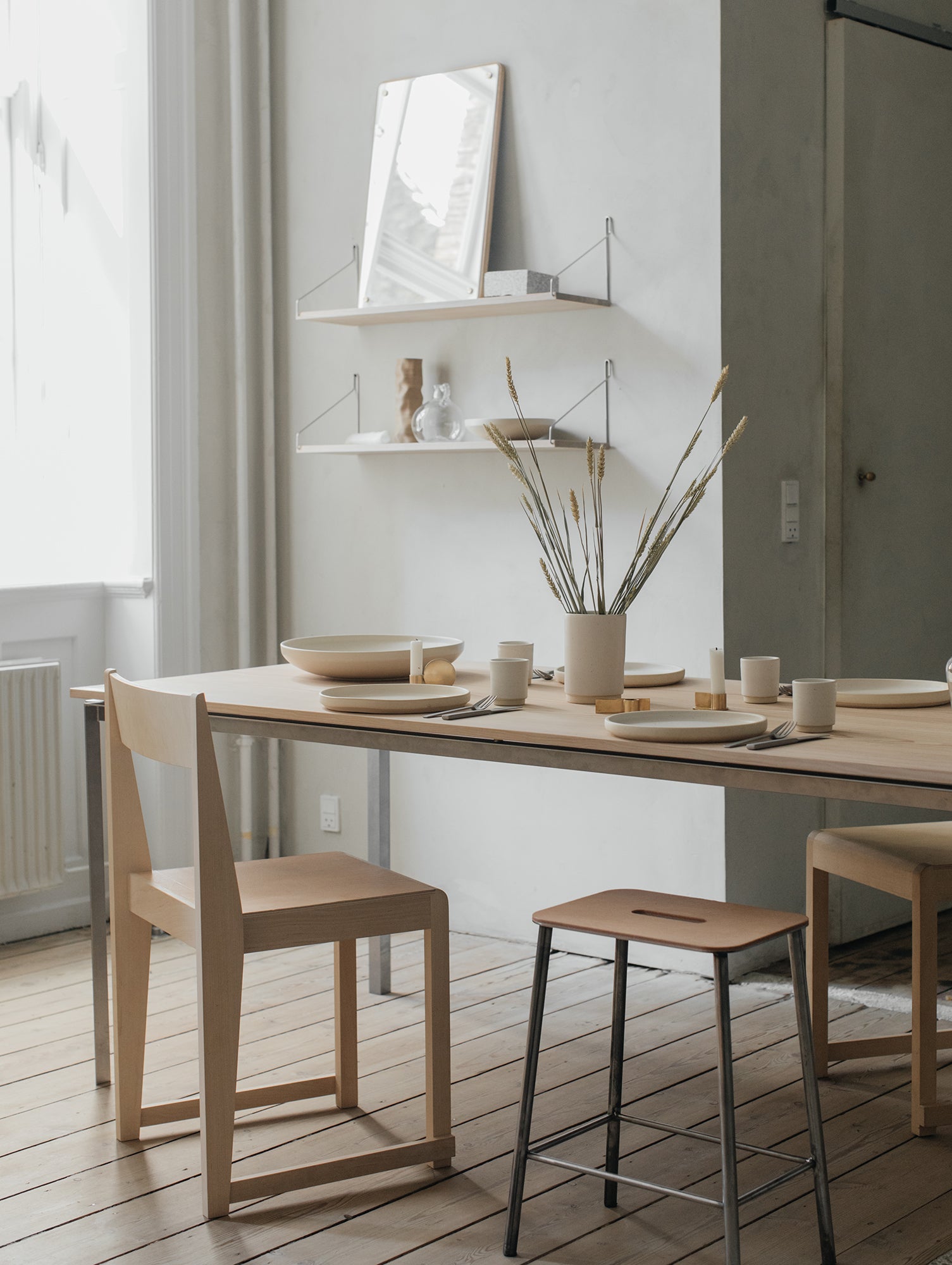 Adam Stool Leather by Frama