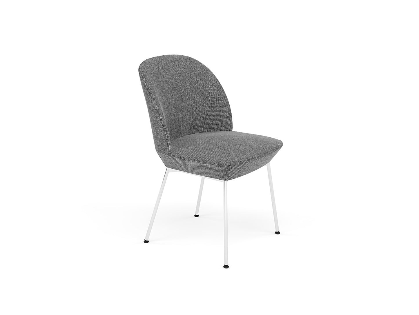 Oslo Side Chair by Muuto - Hallingdal 166 / Chrome Base