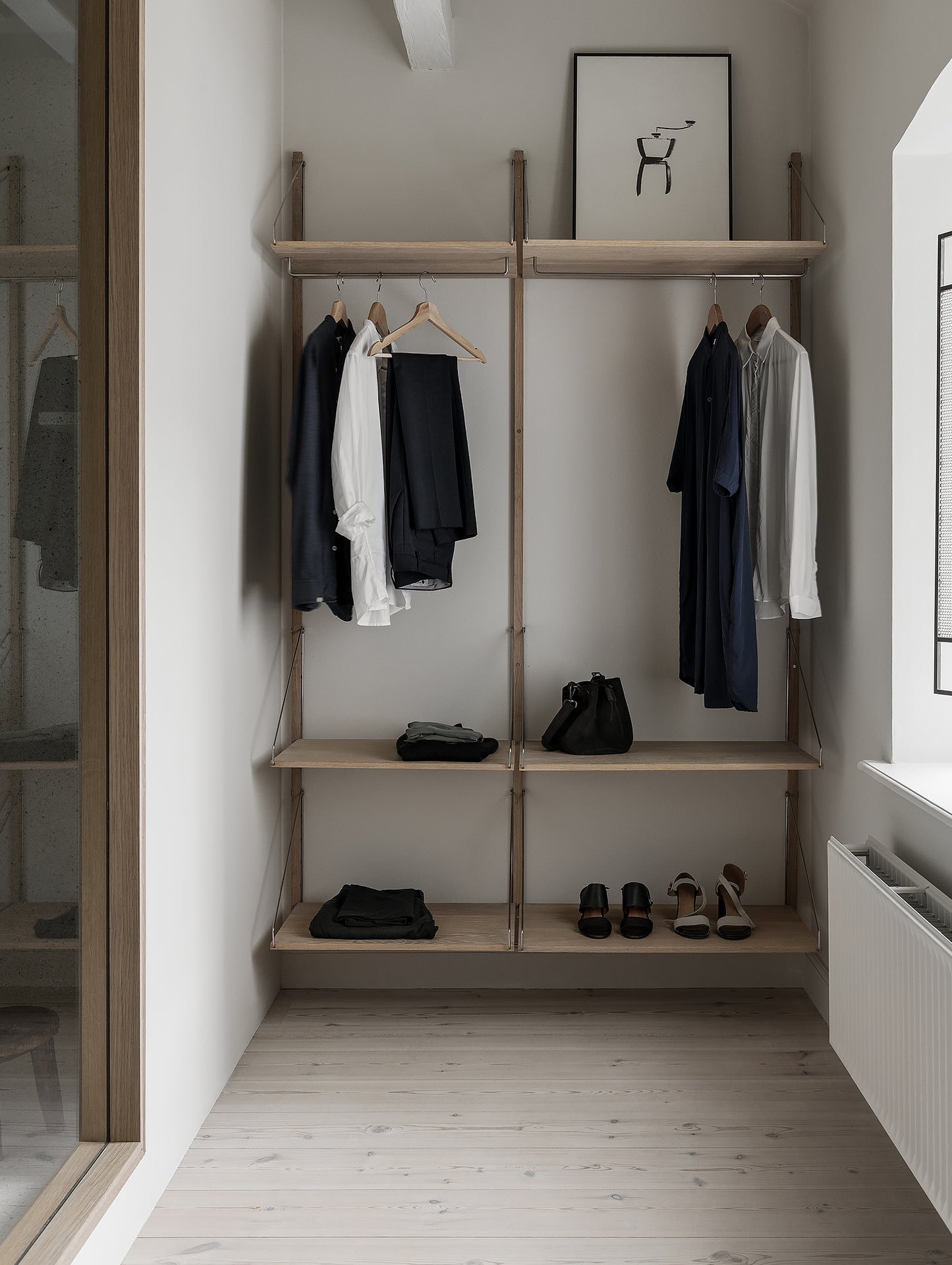 Hanger Section in White Oiled Oak by Frama