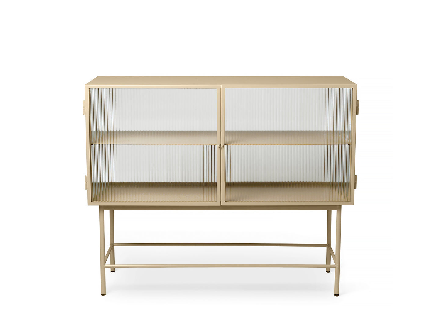 Ferm Living Haze Sideboard - Cashmere/Ripple Glass