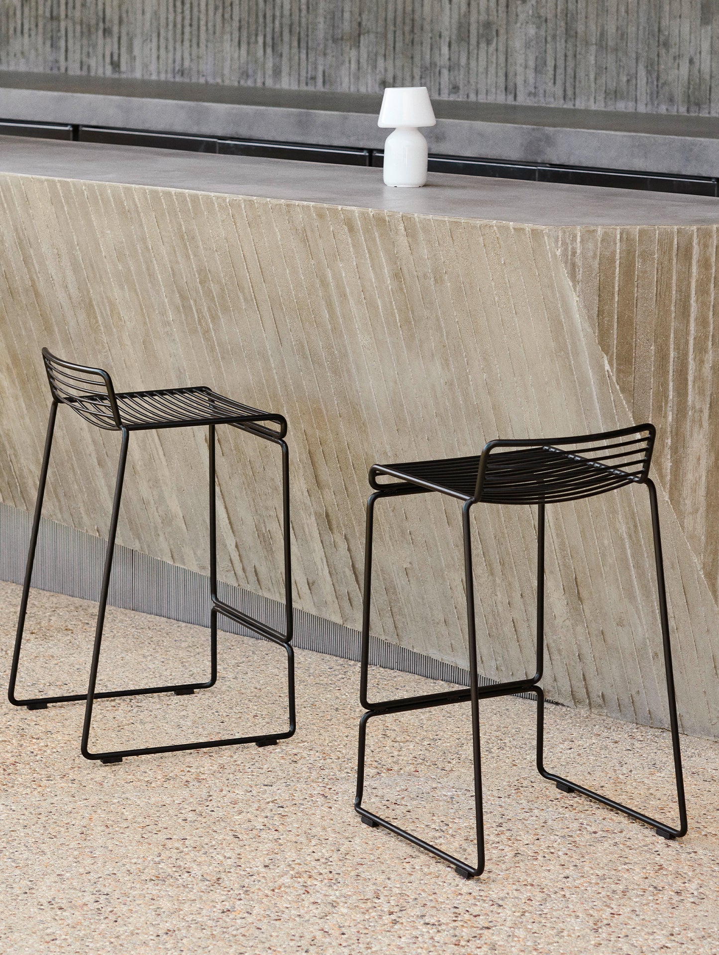 Hee Bar Stools by HAY - Black 