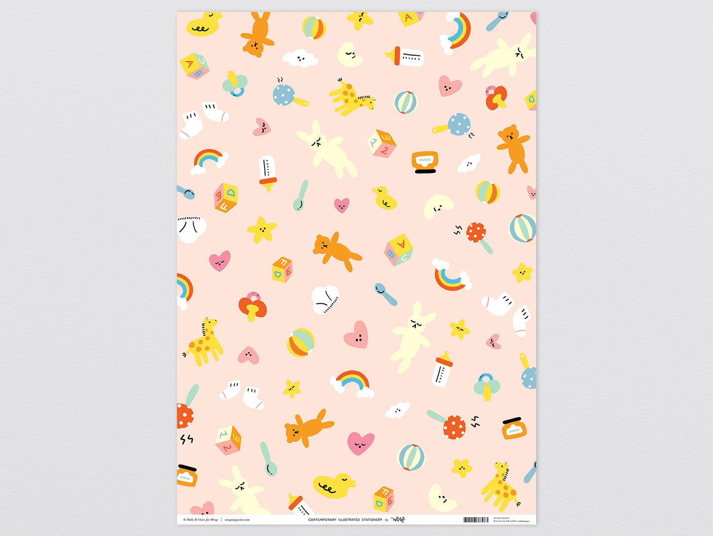 Hey Baby Wrapping Paper by Wrap