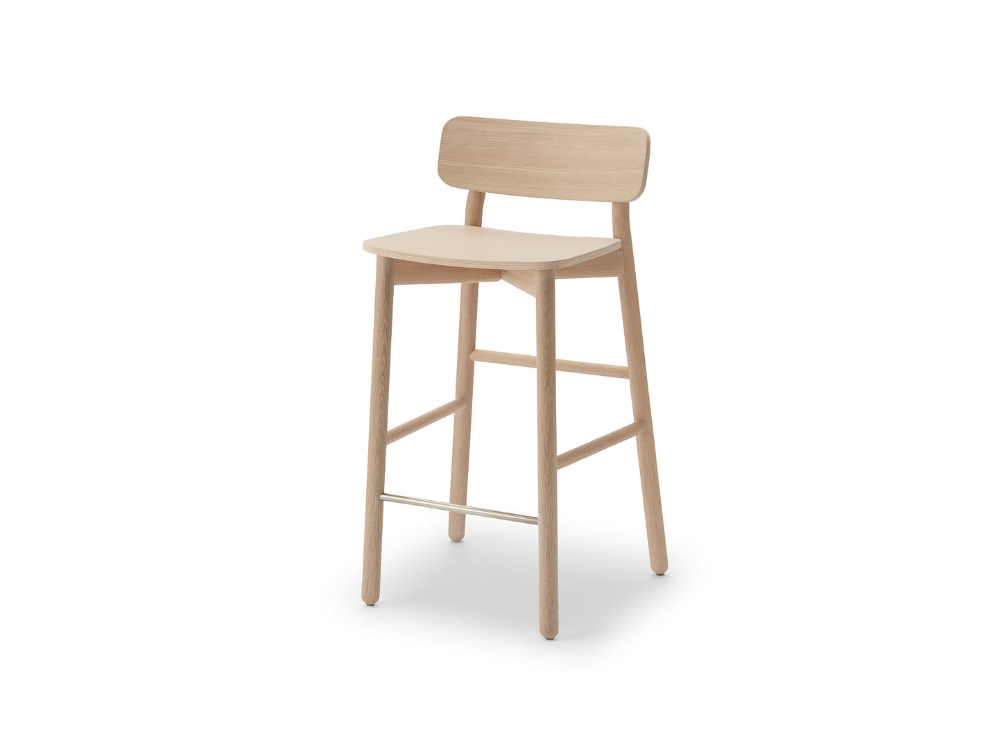 White Oiled Oak Hven Bar Stool by Skagerak