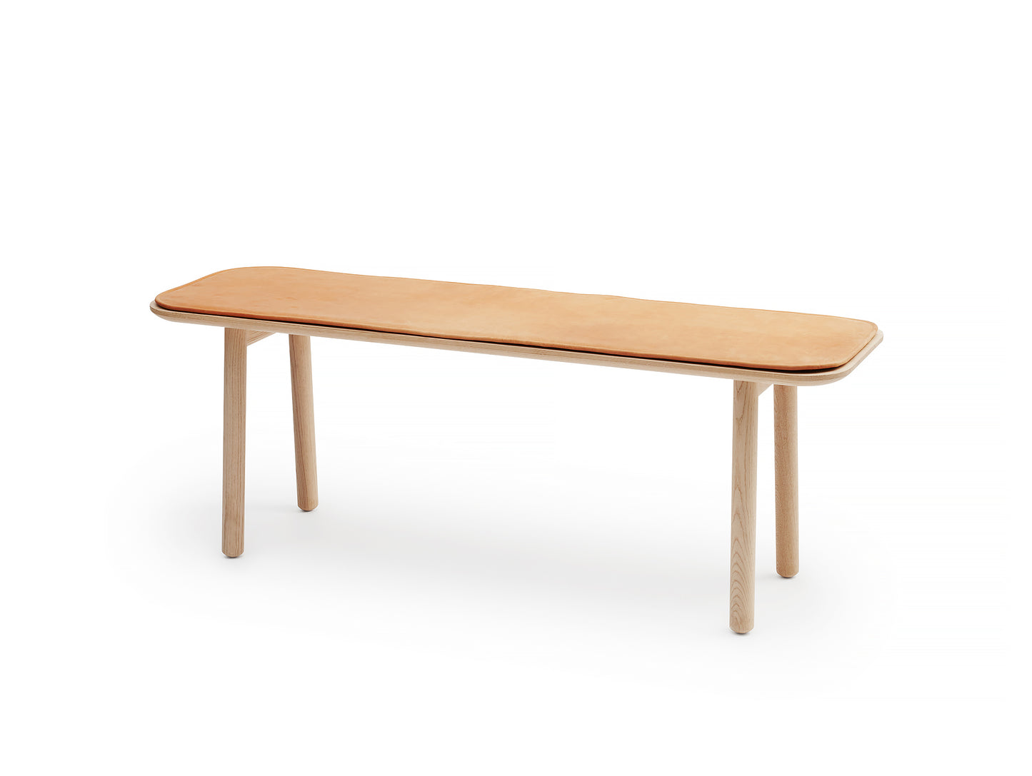 Skagerak Hven Bench, Oak with Cognac cushion