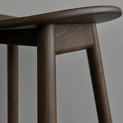 Icha Bar Stool by Massproductions - H650 / Walnut Stained Beech