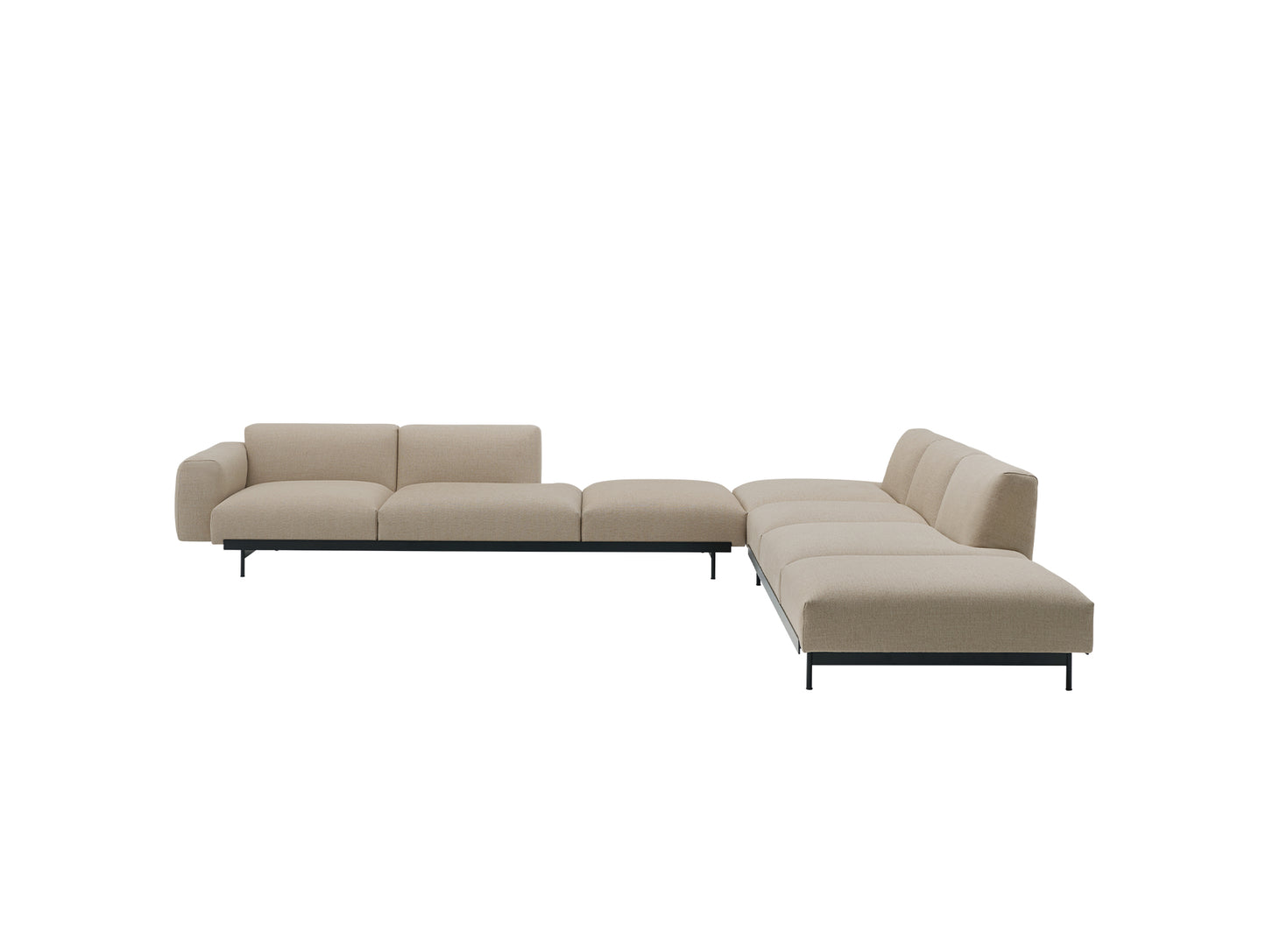 In Situ Corner Modular Sofa by Muuto - Configuration 8 / Ecriture 240