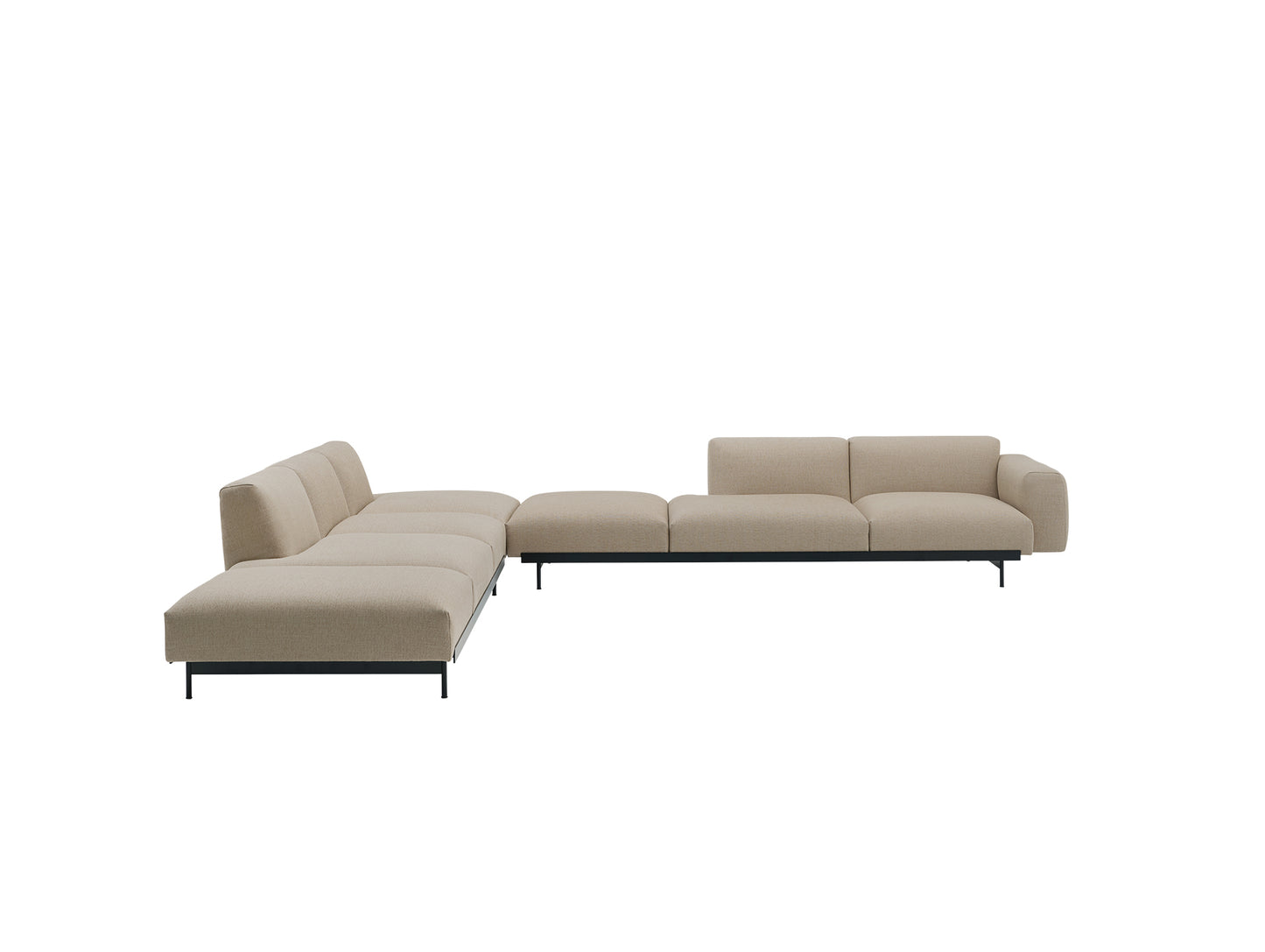 In Situ Corner Modular Sofa by Muuto - Configuration 9 / Ecriture 240