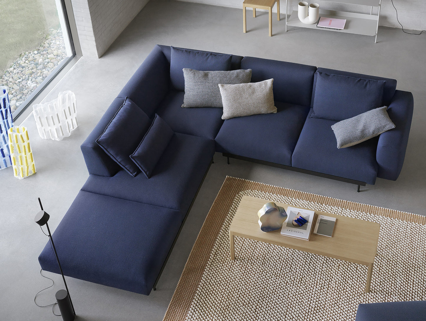 In Situ Modular Sofa Series Corner Configuration 2 in Vidar 554 by Muuto