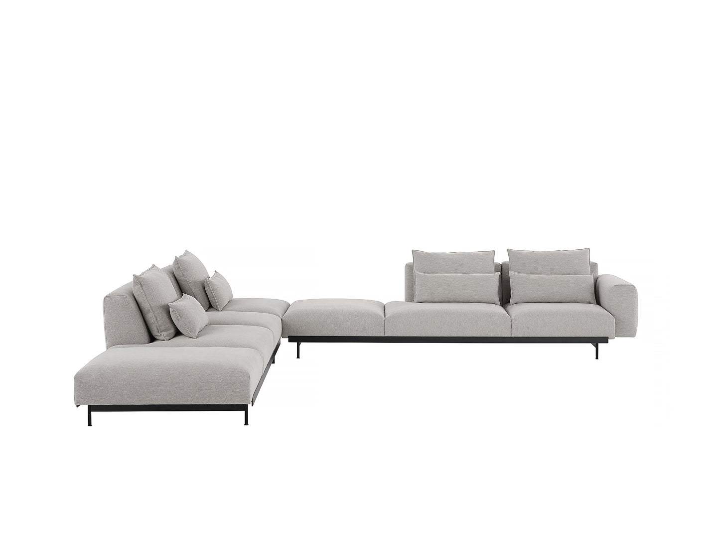 In Situ Modular Sofa Series Corner Configuration 9 in Clay 12 by Muuto