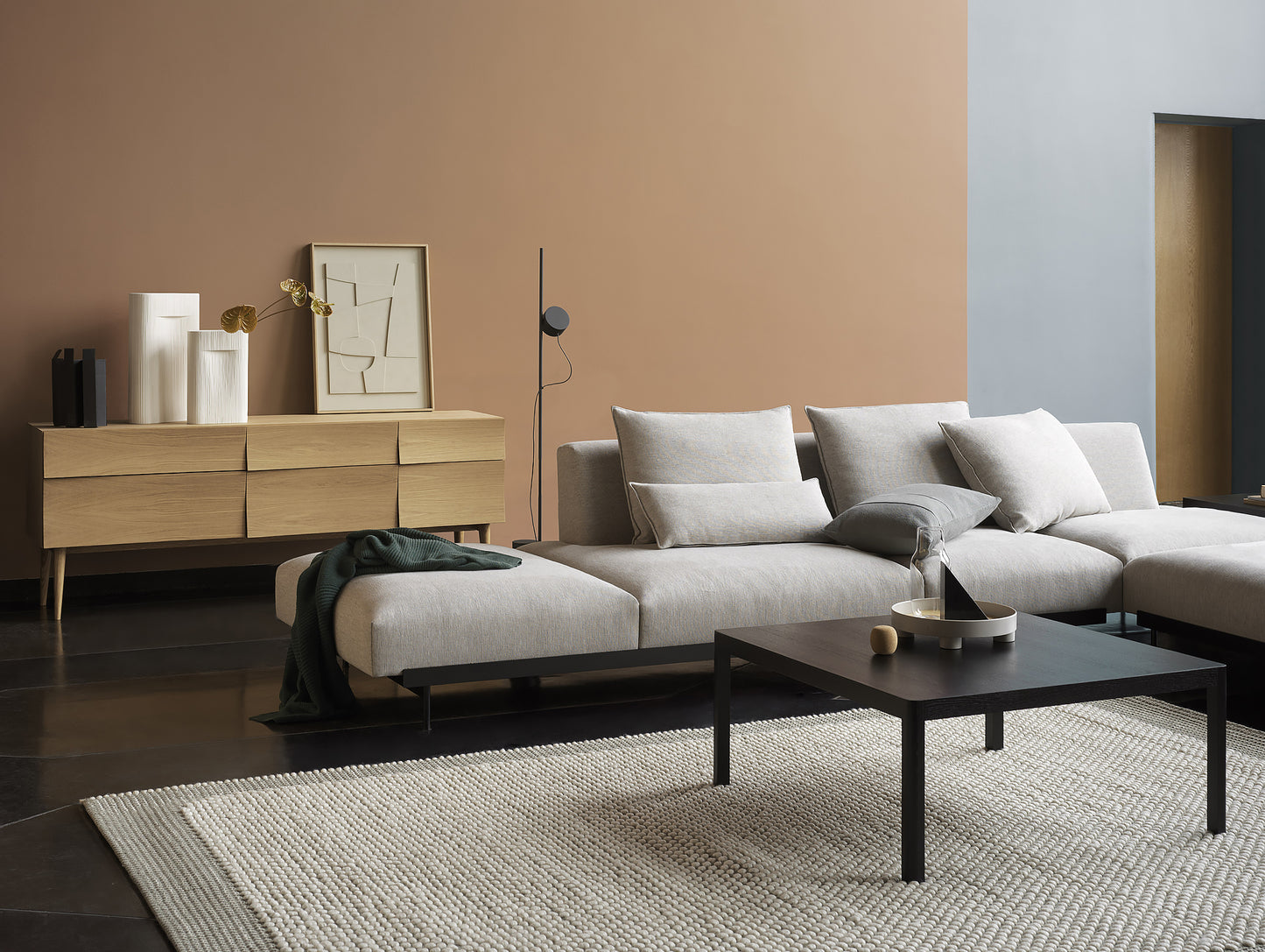 In Situ Modular Sofa Series Corner Configuration 9 in Clay 12 by Muuto