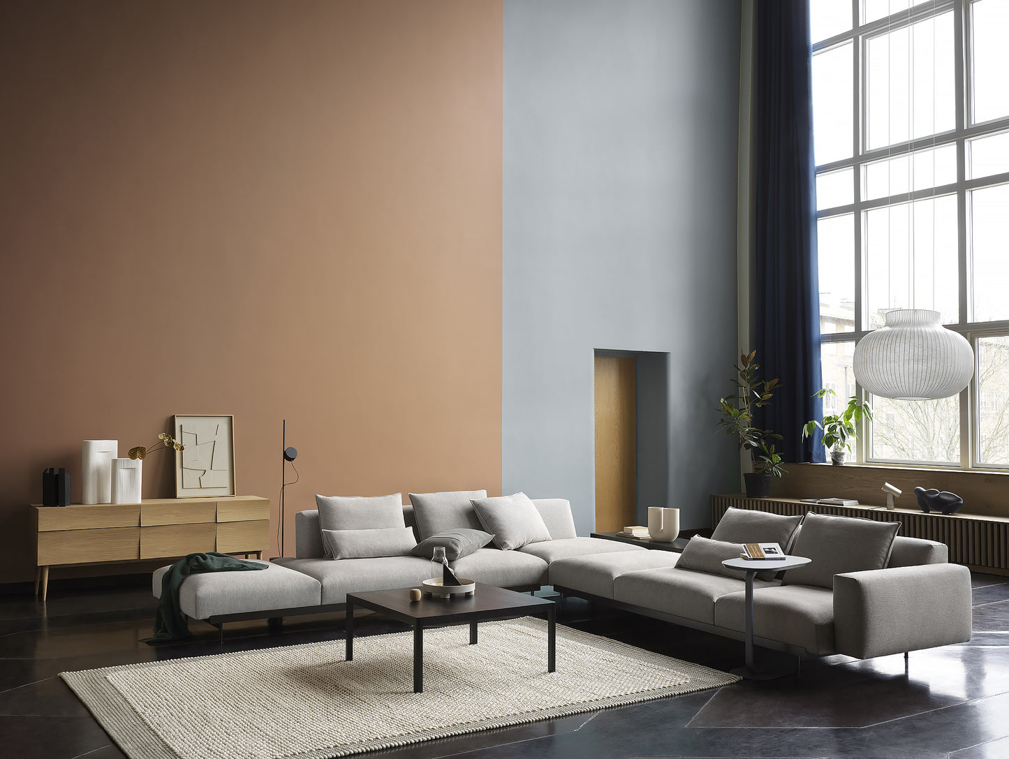 In Situ Modular Sofa Series Corner Configuration 9 in Clay 12 by Muuto