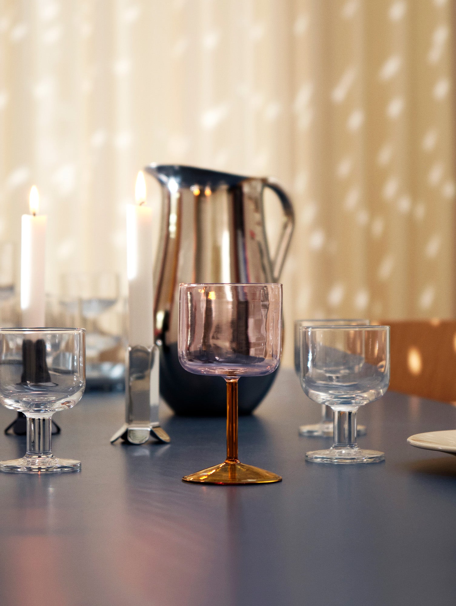 Tint Wine Glasses (Pink and Yellow) - Set of 2 by HAY