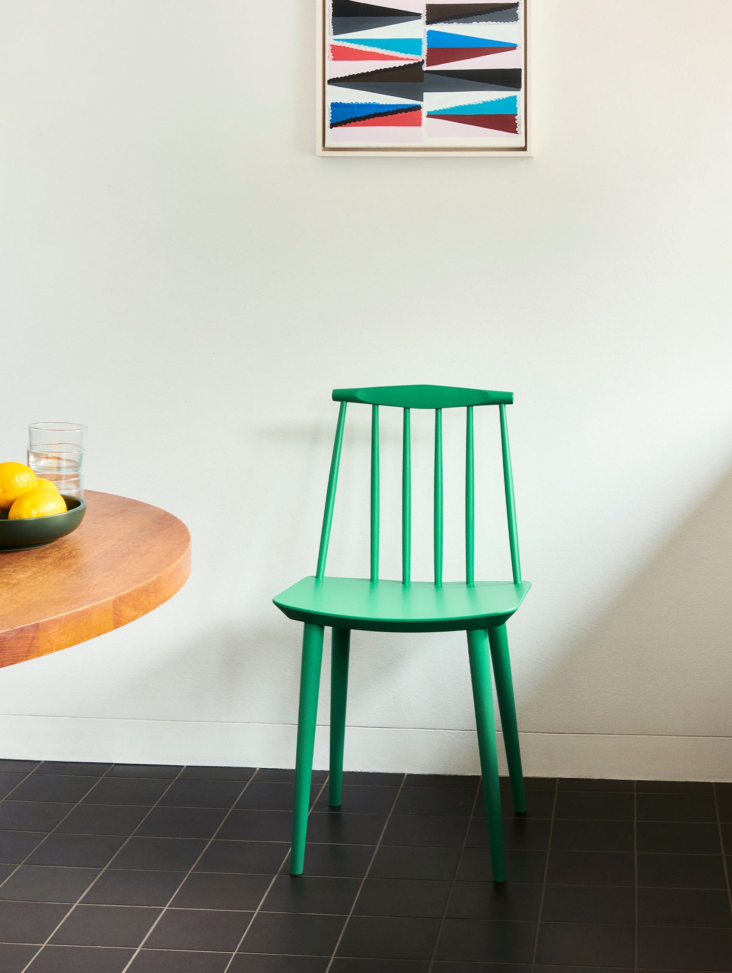 J77 dining chair by HAY - Jade Green Beech