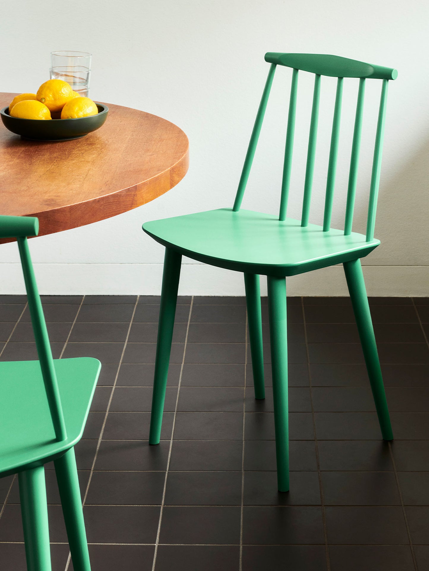 J77 dining chair by HAY - Jade Green Beech