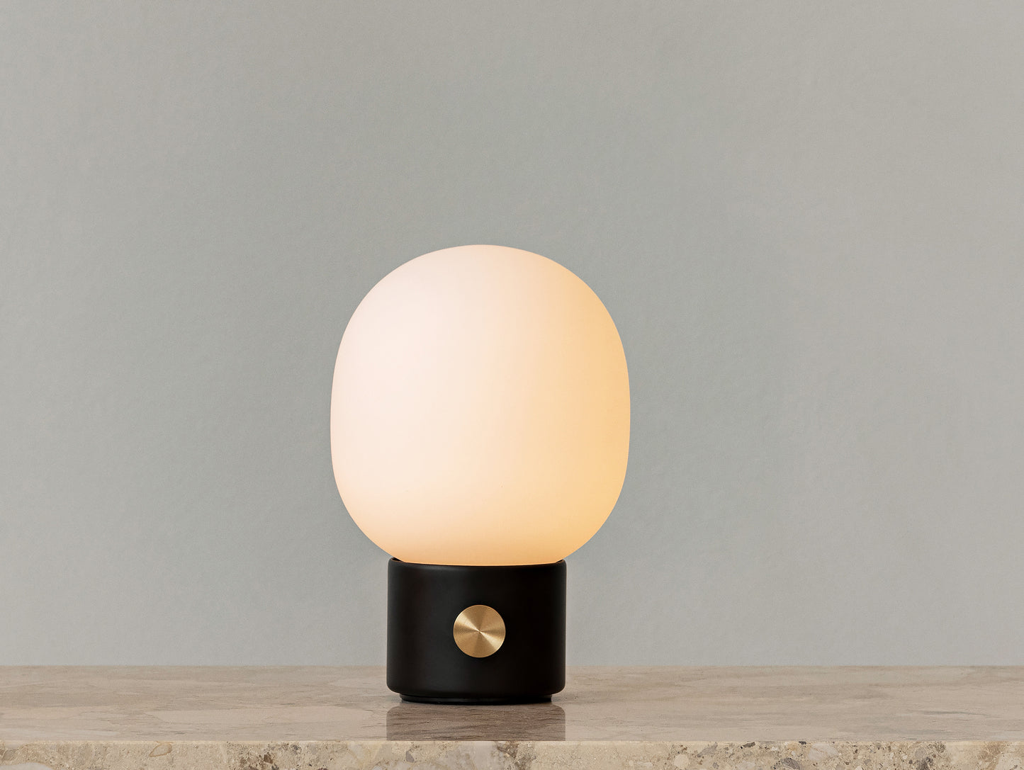 Black JWDA Portable Table Lamp by Menu