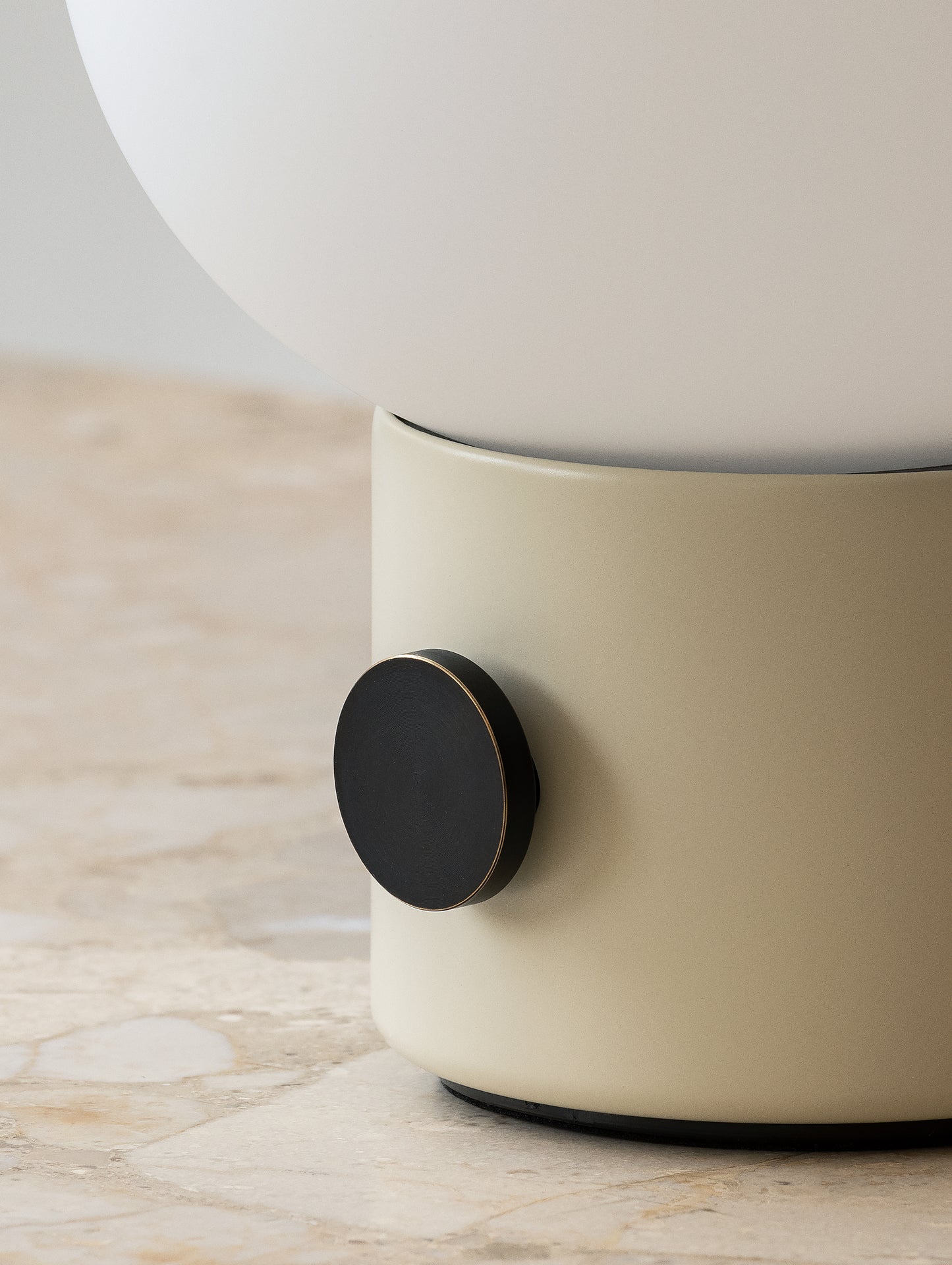 Alabaster White JWDA Portable Table Lamp by Menu
