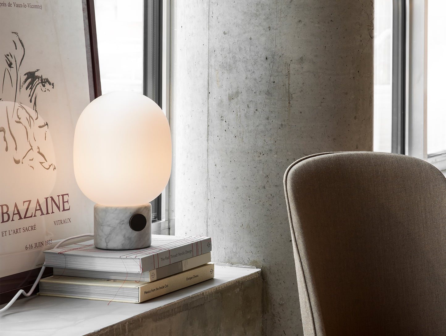 JWDA Marble Lamp by Menu - Carrara Marble