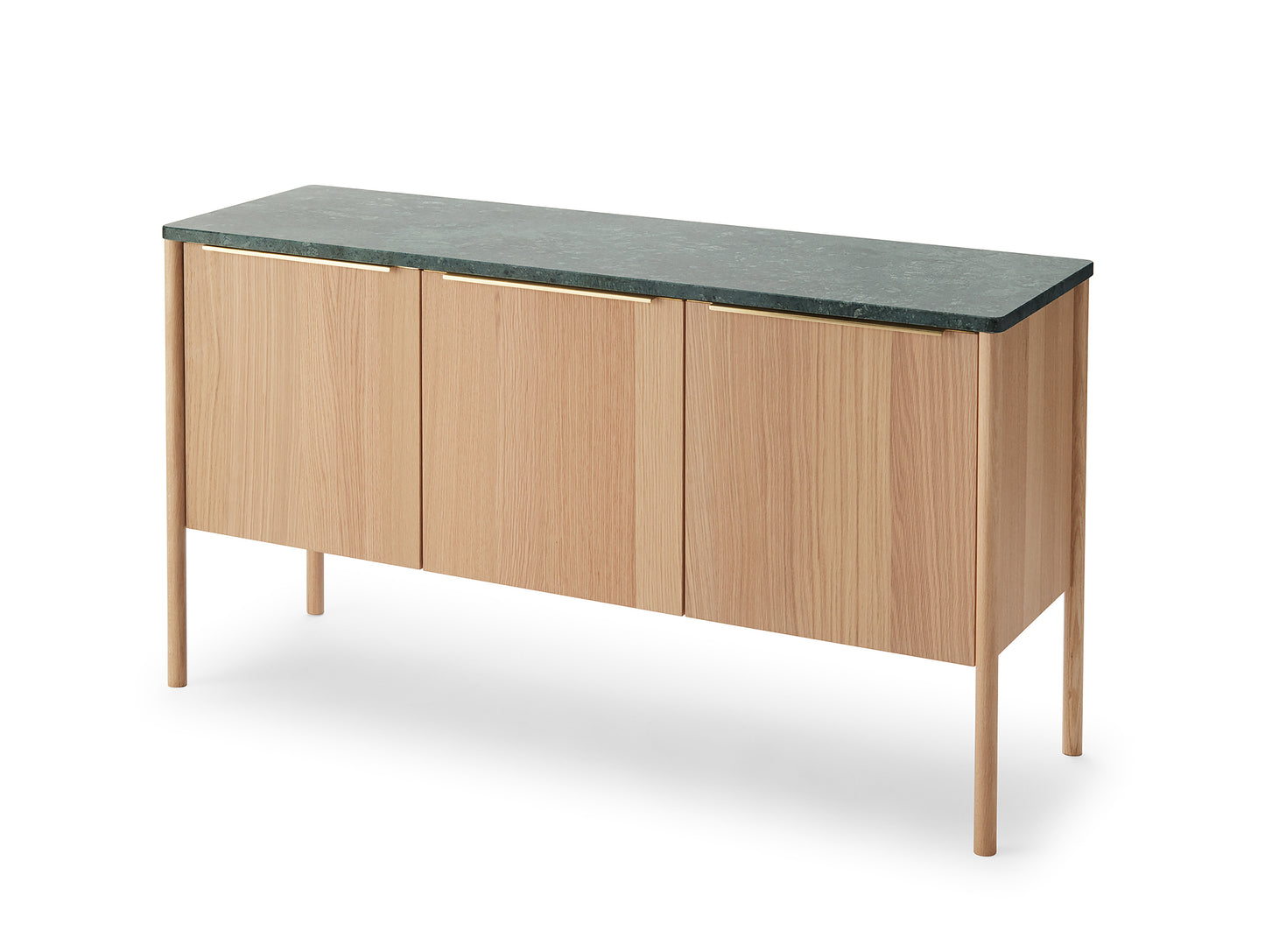 Jut Cabinet with Green Verde Guatemala Marble Top by Skagerak