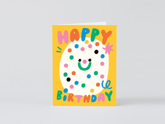 'Happy Birthday Confetti' Greetings Card by Wrap Stationery