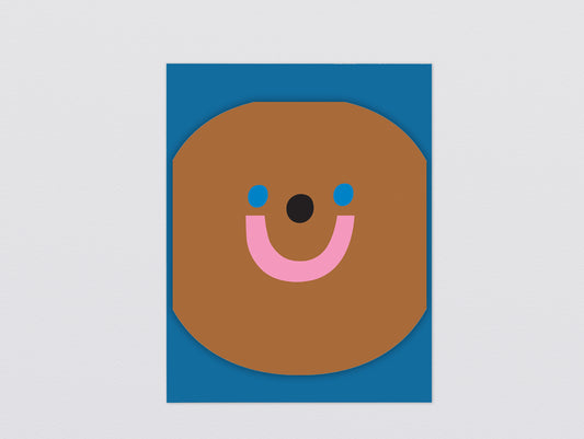 'Monkey' Fold Out Greetings Card by Wrap Stationery