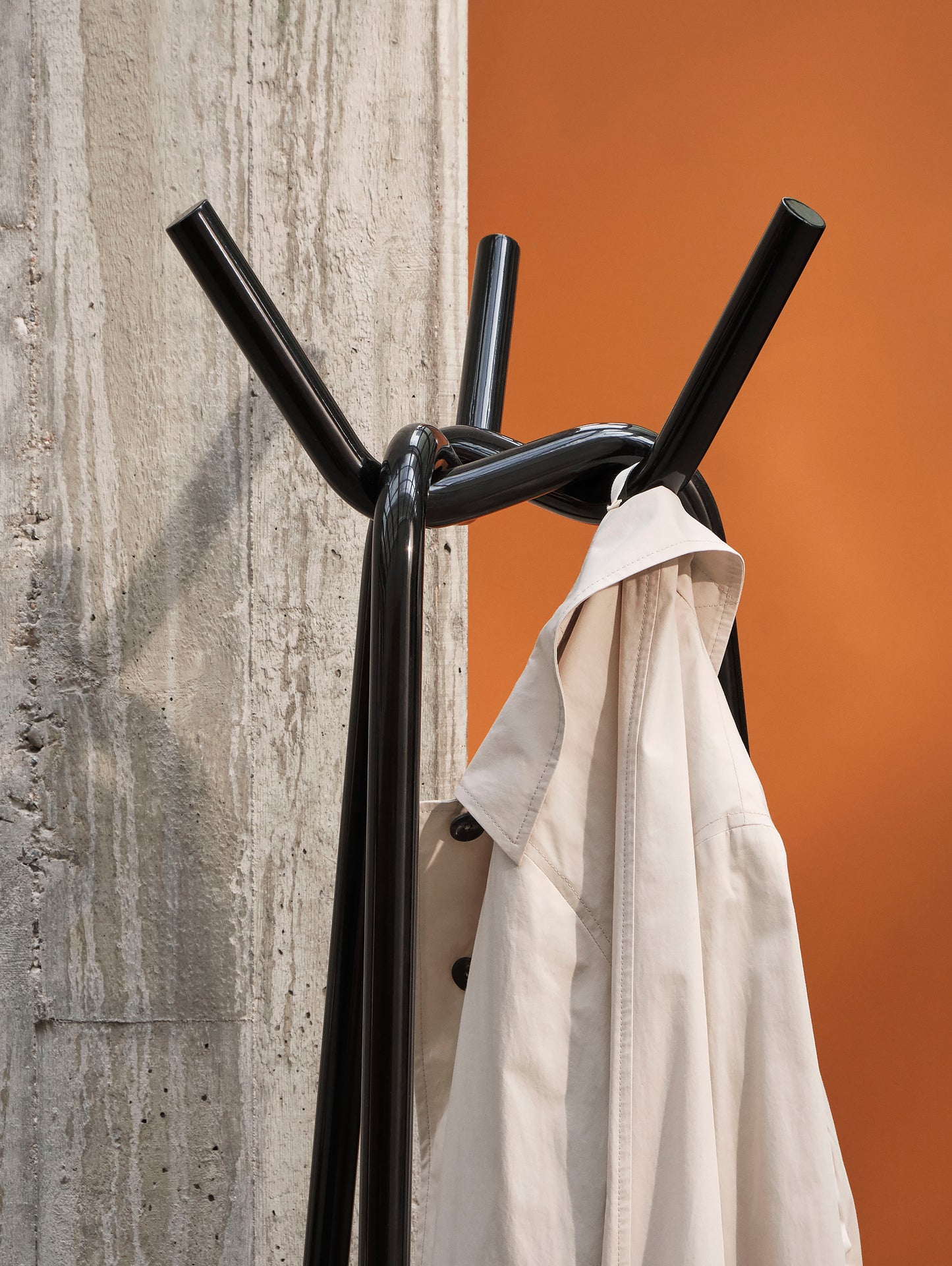 Black Knit Coat Stand by HAY