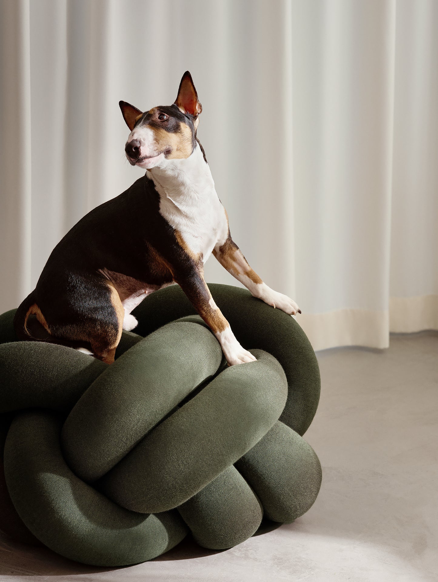 Forest Green Knot Seat Cushion XL by Design House Stockholm