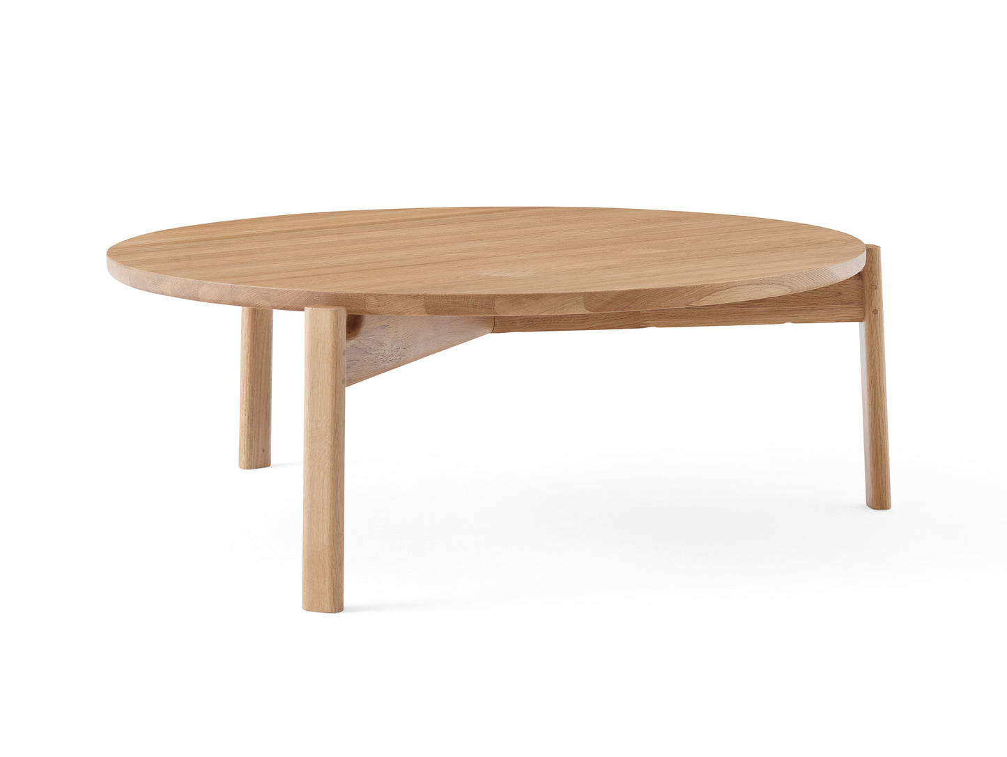 Passage Lounge Table by Menu - D90 cm / natural oak