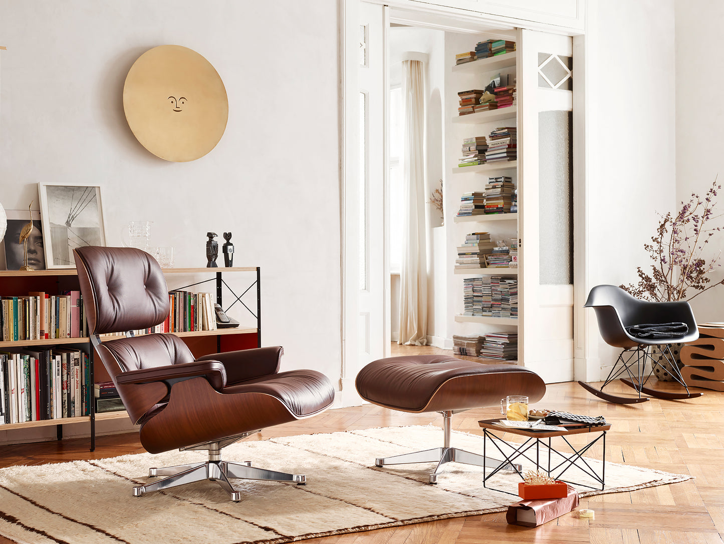 Vitra Eames Occasional Table LTR, Black Base, Black HPL Top