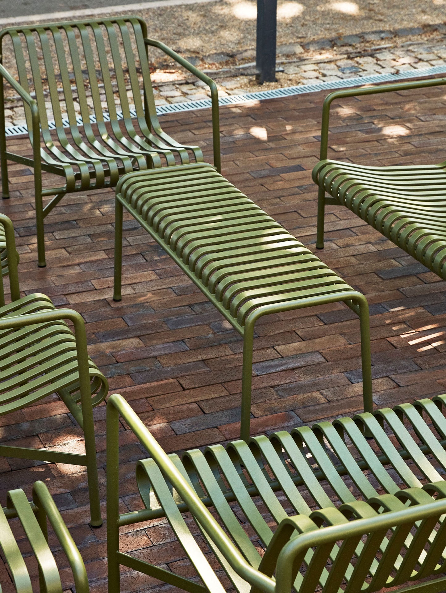 HAY Palissade Bench - Olive