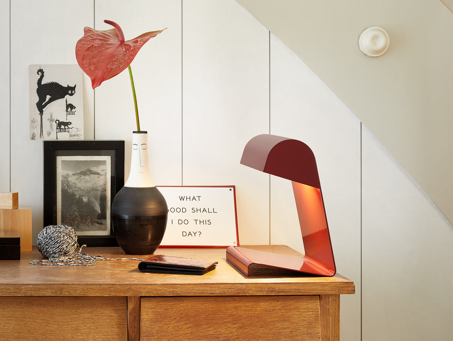 Lampe de Bureau by Vitra - Japanese Red