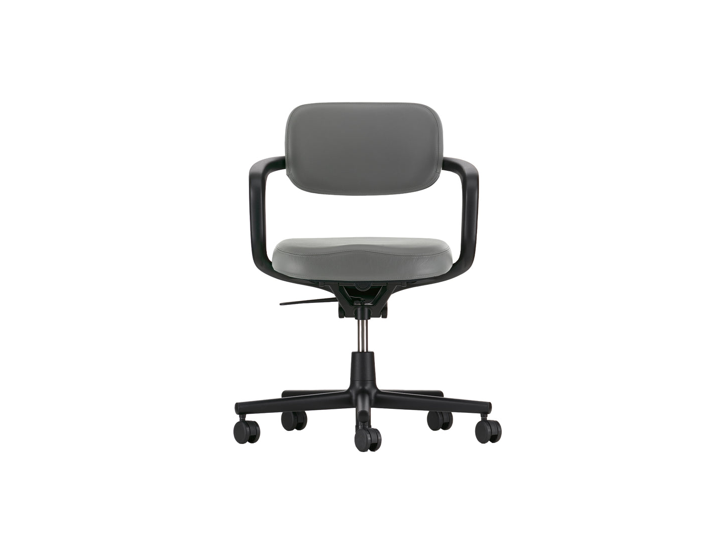 Allstar Office Chair by Vitra - Leather 21 Dim Grey Seat / Leather 21 Dim Grey Backrest (L20)