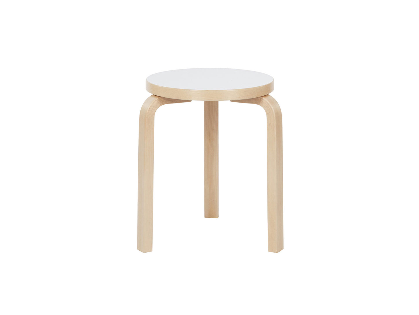 Alvar Aalto Stool 60 by Artek - White HPL