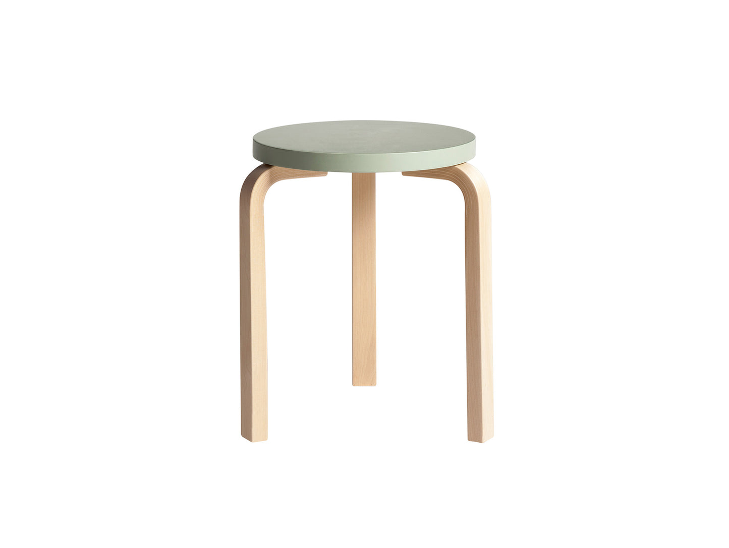 Alvar Aalto Stool 60 by Artek - Green Lacquered