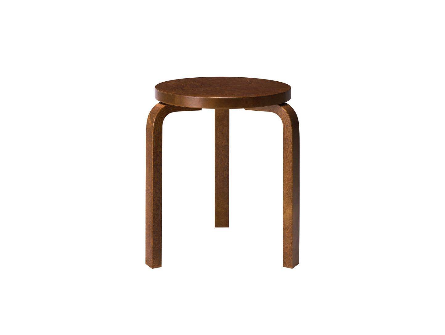 Alvar Aalto Stool 60 by Artek - Walnut Stained