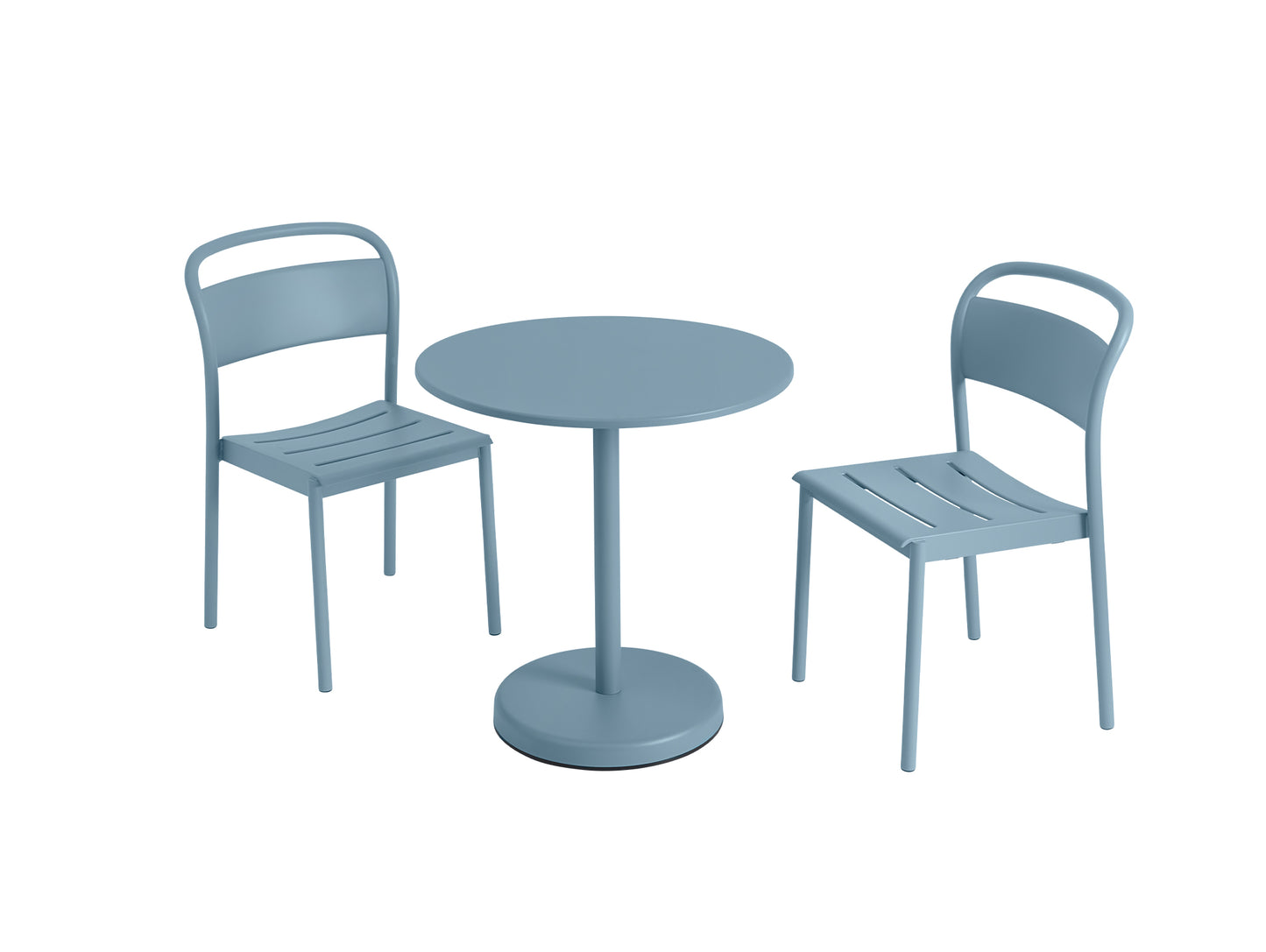 Linear Side Chair in Pale Blue by Muuto