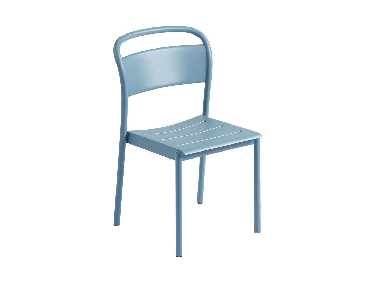 Linear Side Chair in Pale Blue by Muuto