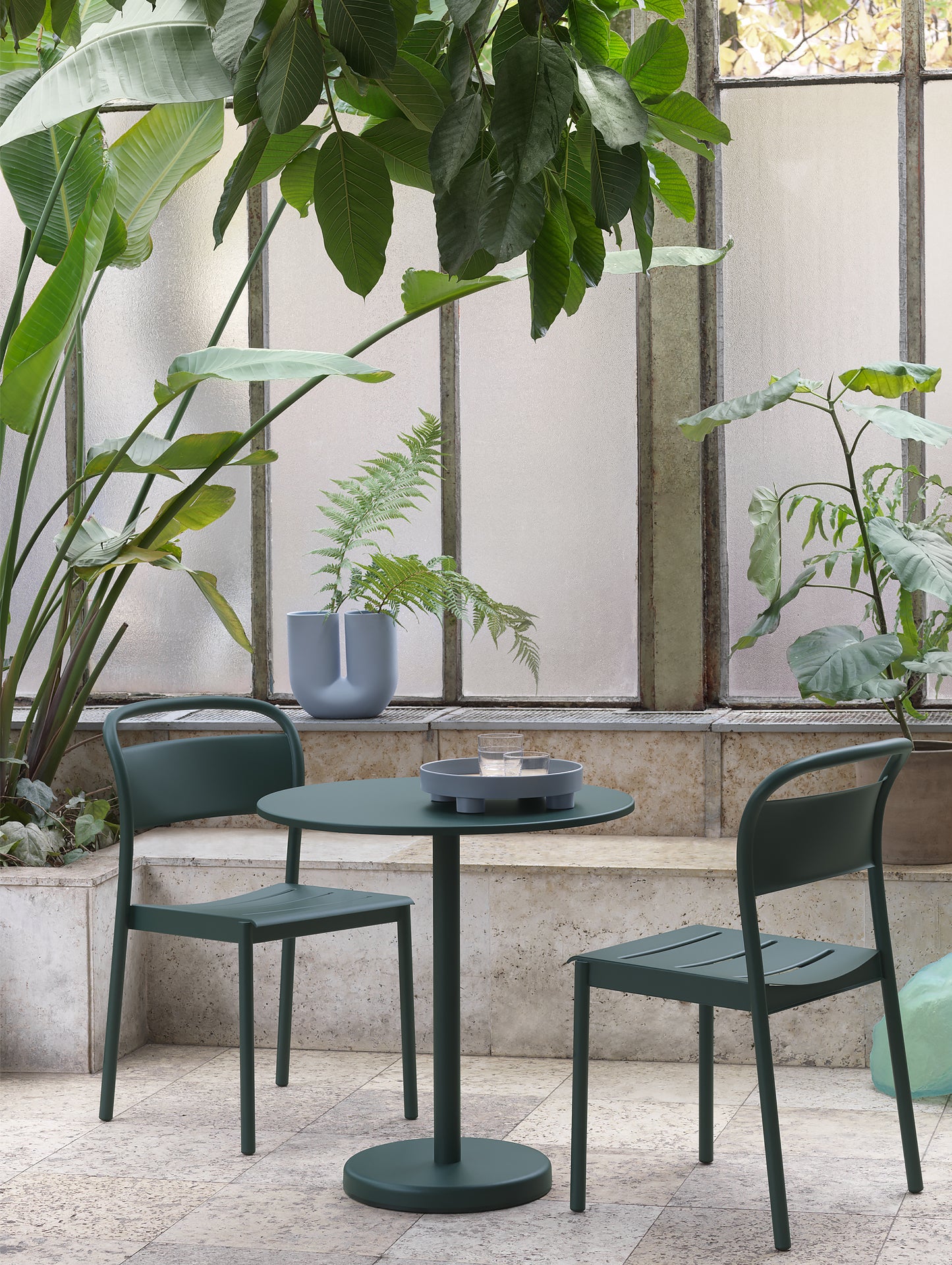Linear Steel Side Chair