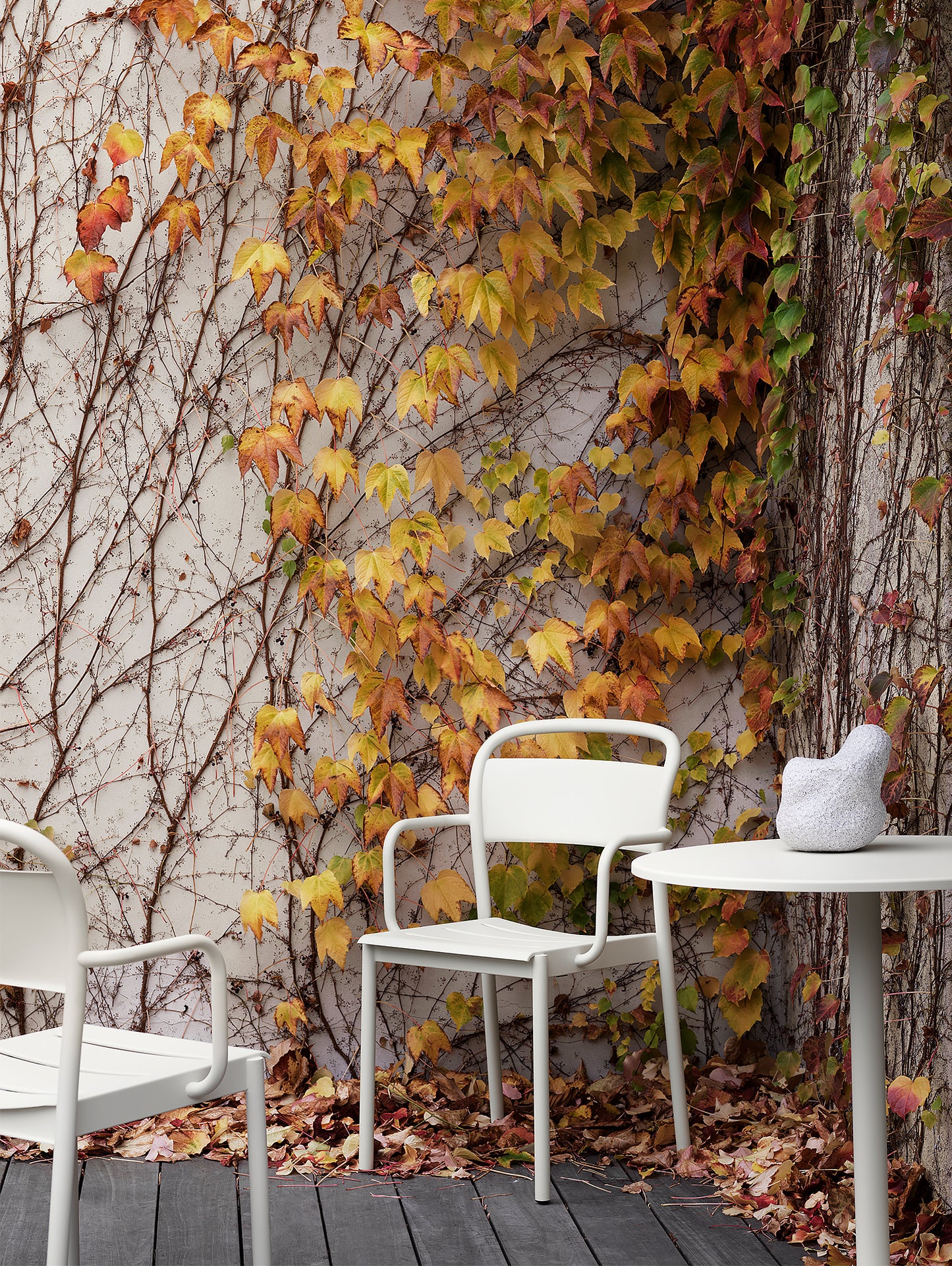 Linear Steel Armchair in Off-White by Muuto