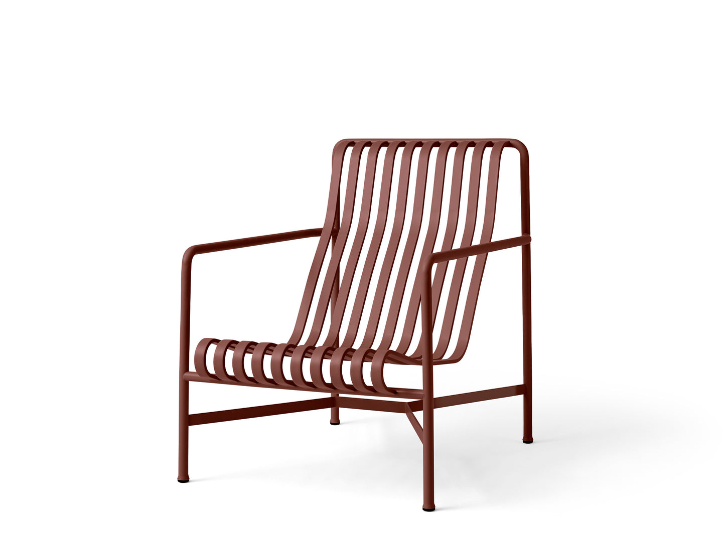 Palissade Lounge Chair, High, Iron Red