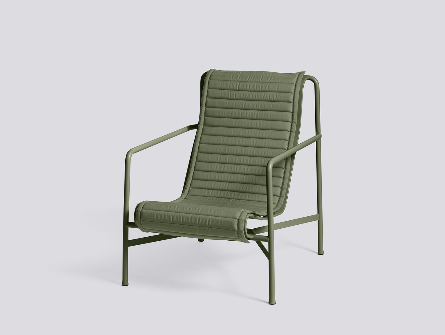 Palissade Quilted Cushions by HAY - Lounge Chair High, Olive