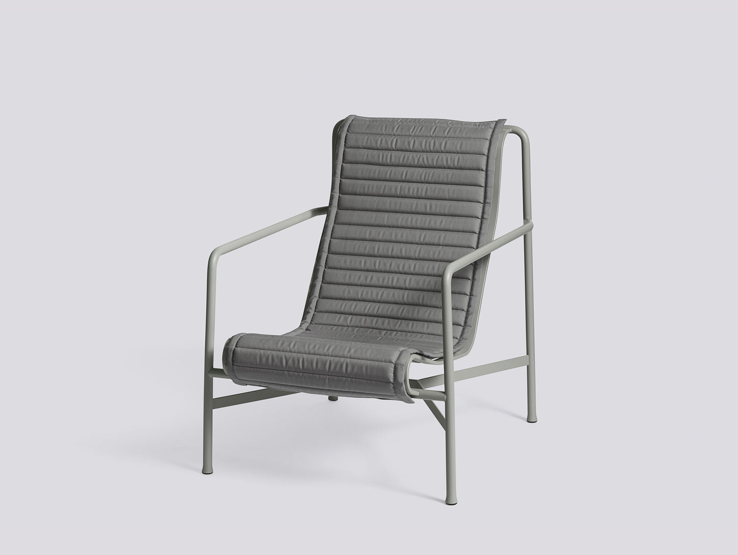 Palissade Quilted Cushions by HAY - Lounge Chair High, Anthracite